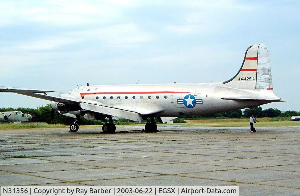 N31356, 1946 Douglas DC-4-1009 C/N D4-26, Douglas DC-4-1009 [42914] (Aces High) North Weald~G 22/06/2003