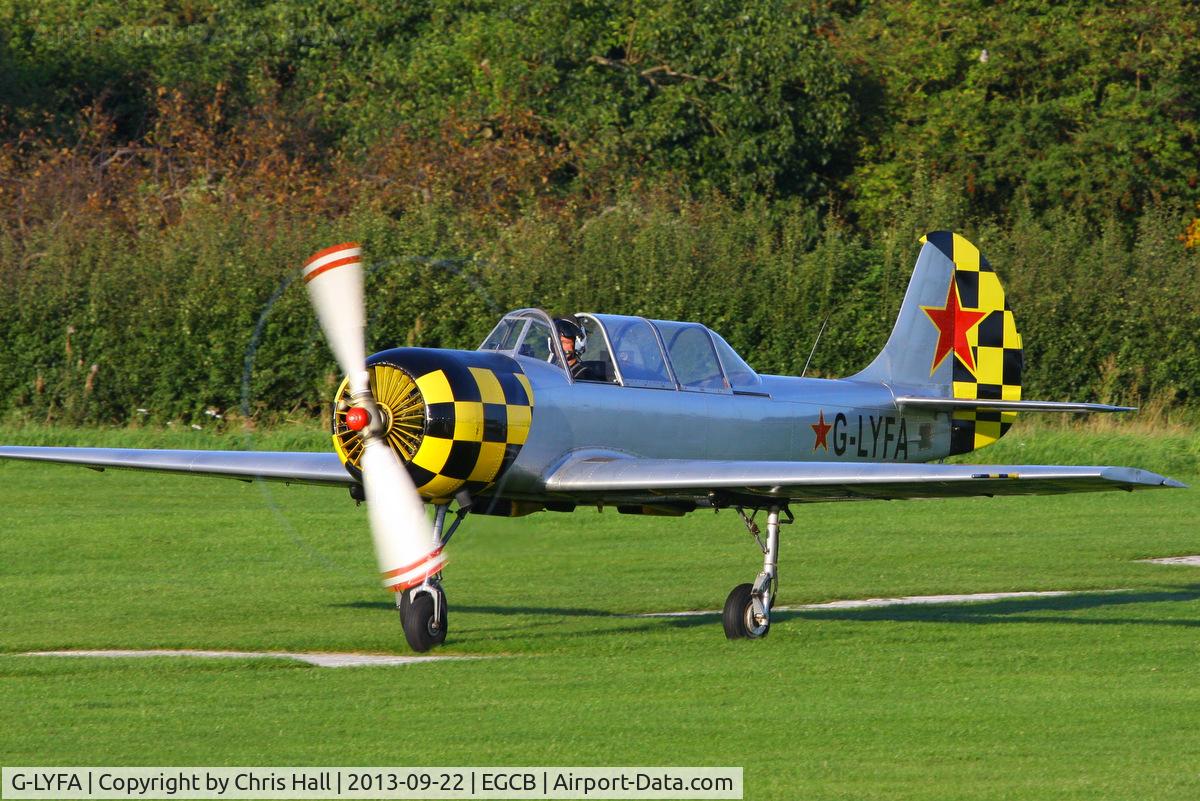 G-LYFA, 1982 Yakovlev Yak-52 C/N 822608, privately owned