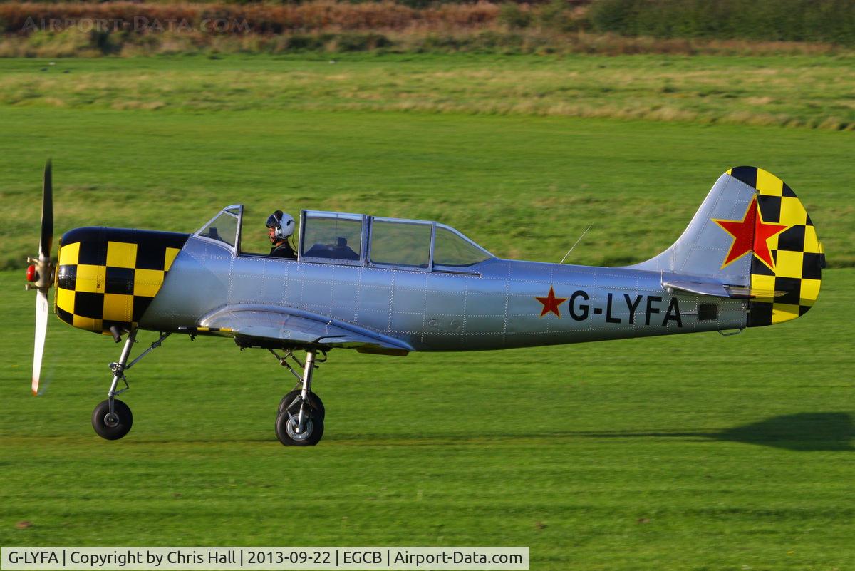 G-LYFA, 1982 Yakovlev Yak-52 C/N 822608, Barton resident