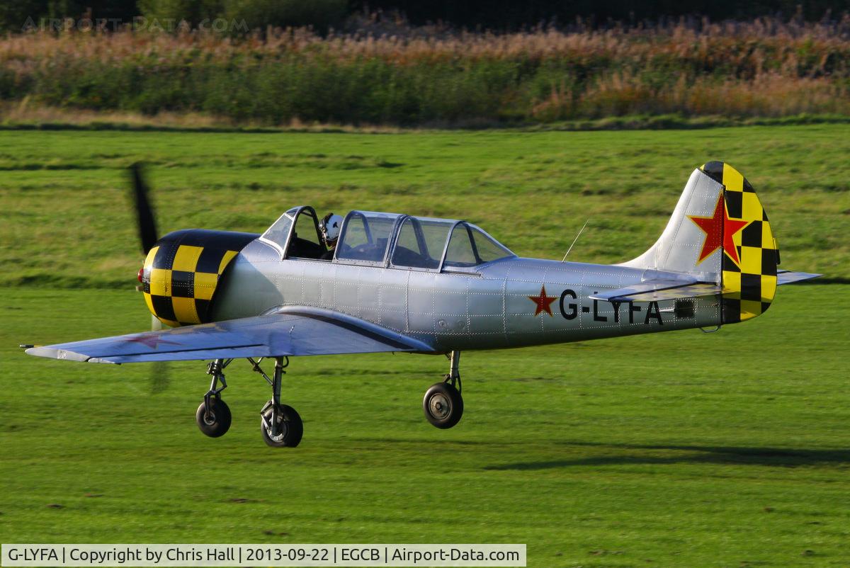 G-LYFA, 1982 Yakovlev Yak-52 C/N 822608, Barton resident