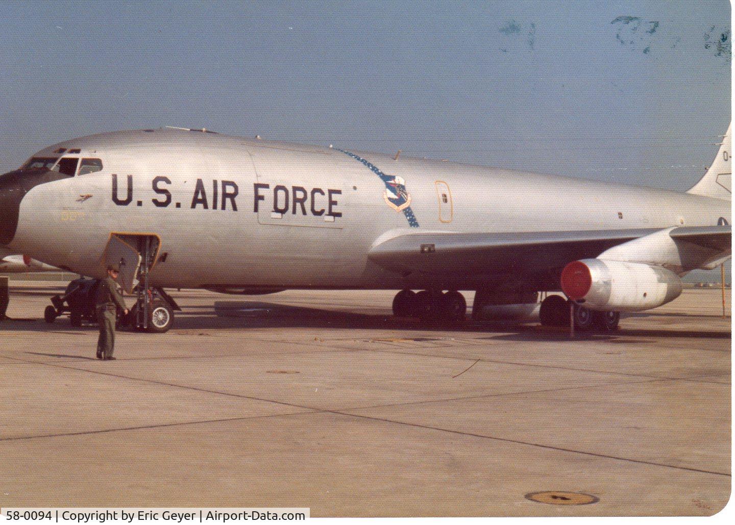 58-0094, 1958 Boeing KC-135Q Stratotanker C/N 17839, Beale AFB   1974