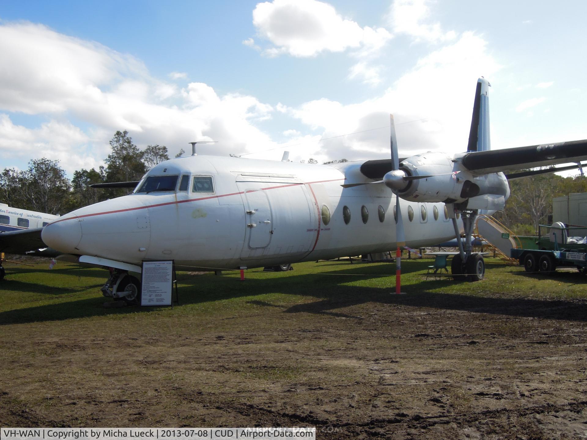 VH-WAN, 1966 Fokker F.27-600 Friendship C/N 10315, At Caloundra