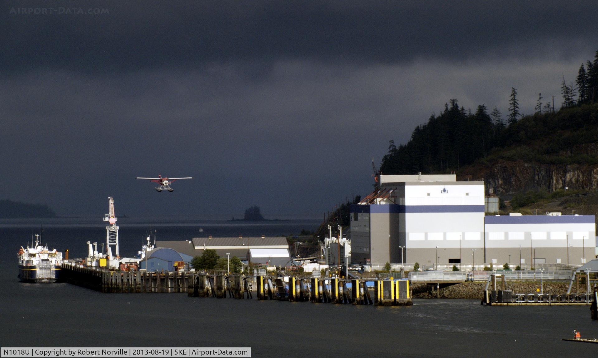 N1018U, 1959 De Havilland Canada DHC-2 Beaver Mk.1 C/N 1381, Approaching Ketchikan