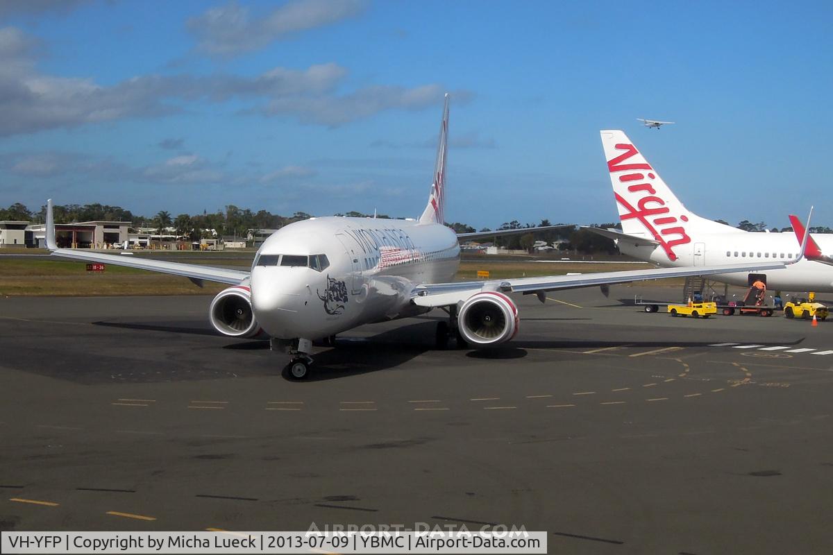 VH-YFP, 2013 Boeing 737-8FE C/N 41011, At Maroochydore