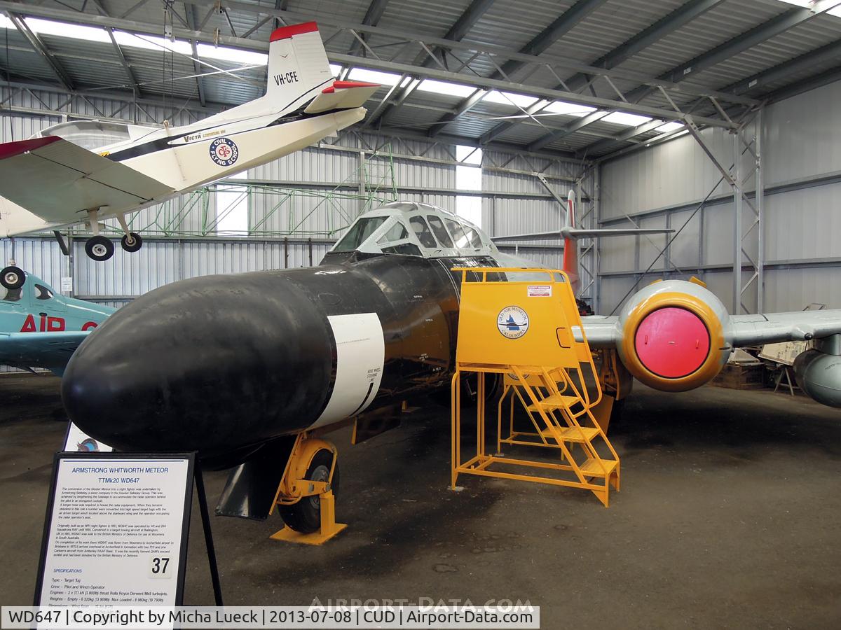 WD647, 1952 Gloster Meteor TT.20 C/N Not found WD647, At the Queensland Air Museum, Caloundra