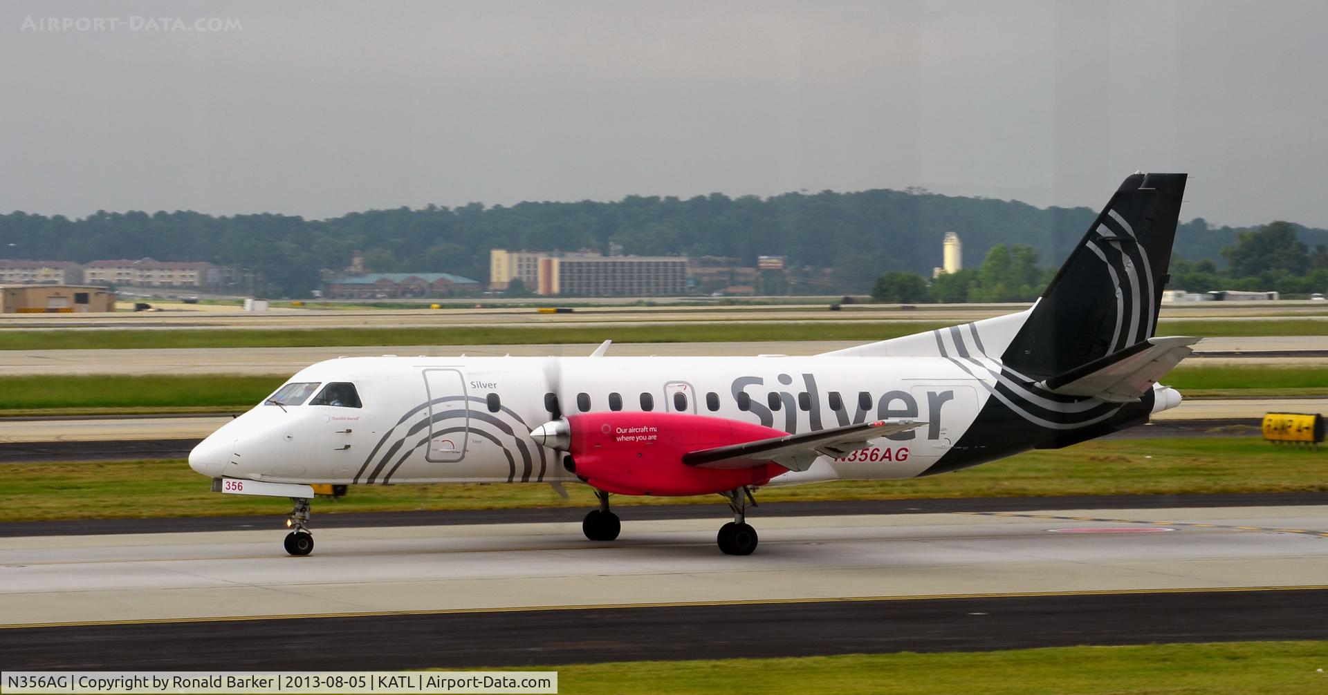 N356AG, 1997 Saab 340B C/N 340B-411, Taxi Atlanta
