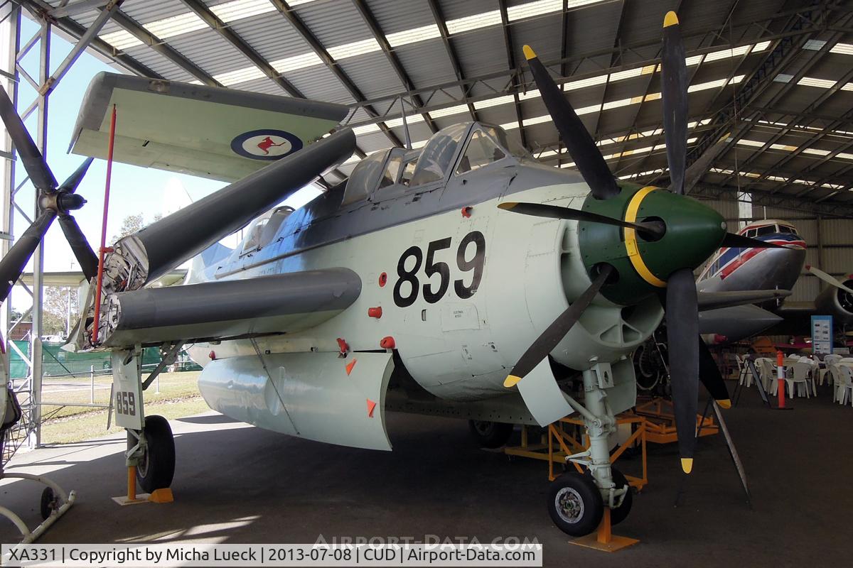 XA331, Fairey Gannet AS.1 C/N F9223, At the Queensland Air Museum