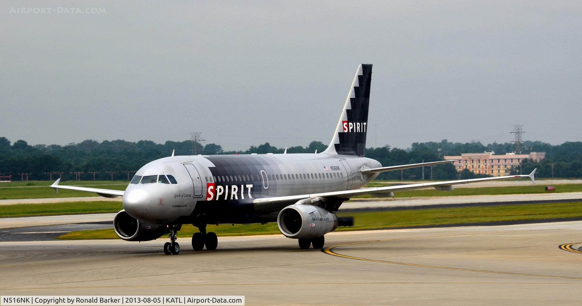 N516NK, 2006 Airbus A319-132 C/N 2704, Taxi Atlanta