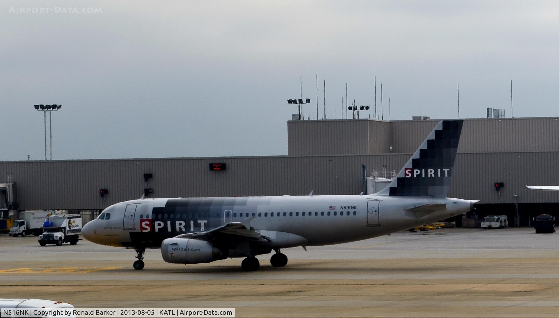 N516NK, 2006 Airbus A319-132 C/N 2704, Taxi for takeoff Atlanta