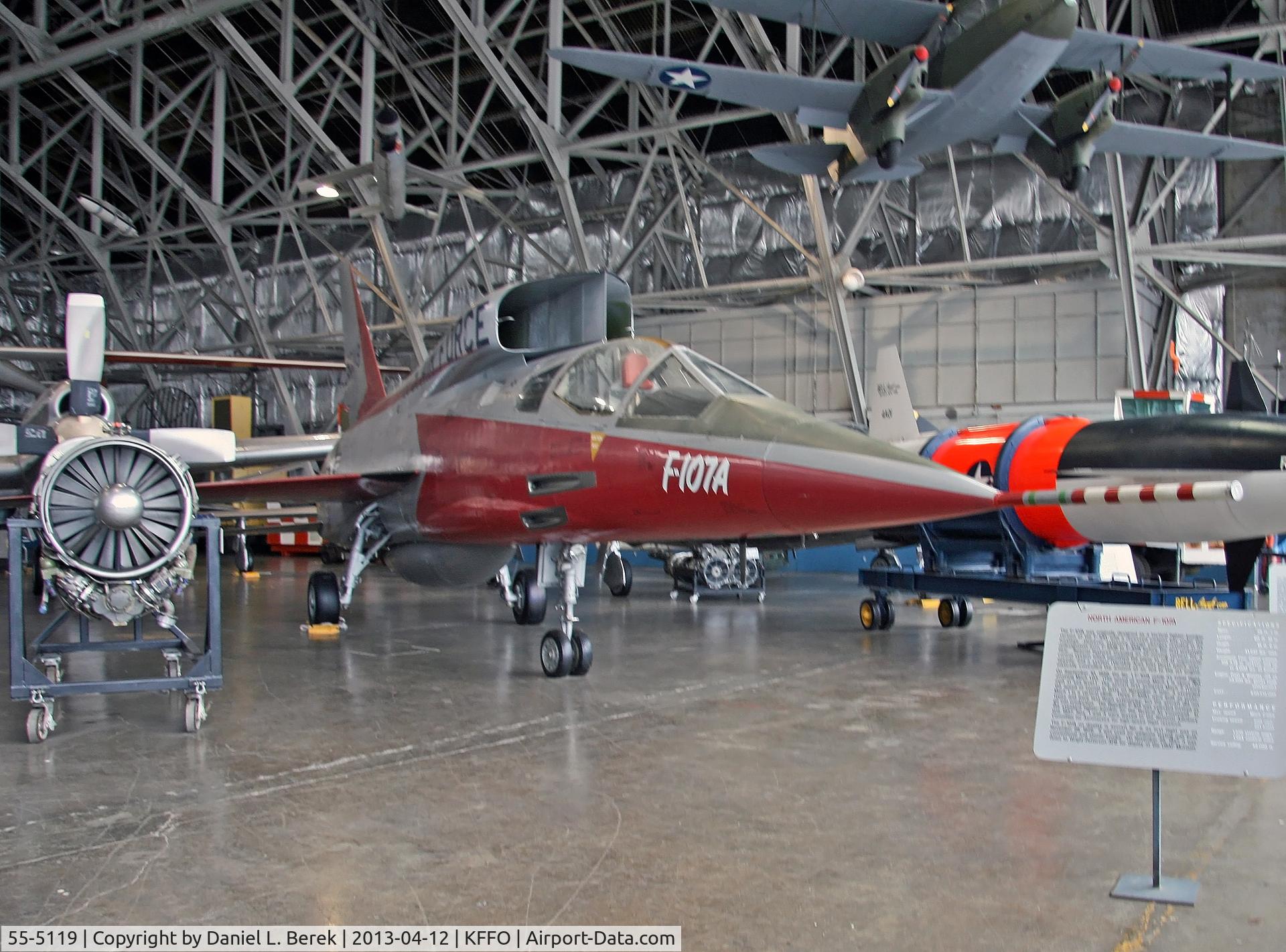 55-5119, 1955 North American F-107A C/N 212-2, This was the second of three prototypes built.