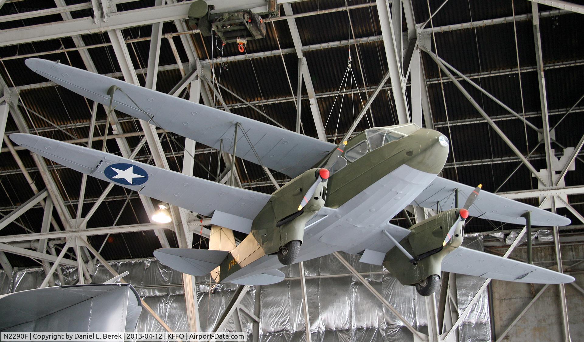 N2290F, 1944 De Havilland DH-89A Dominie/Dragon Rapide C/N 6794, This aircraft was designed as an eight-passenger airliner.  During World War II, the RAF purchased the aircraft as an air ambulance, named the Dominie.