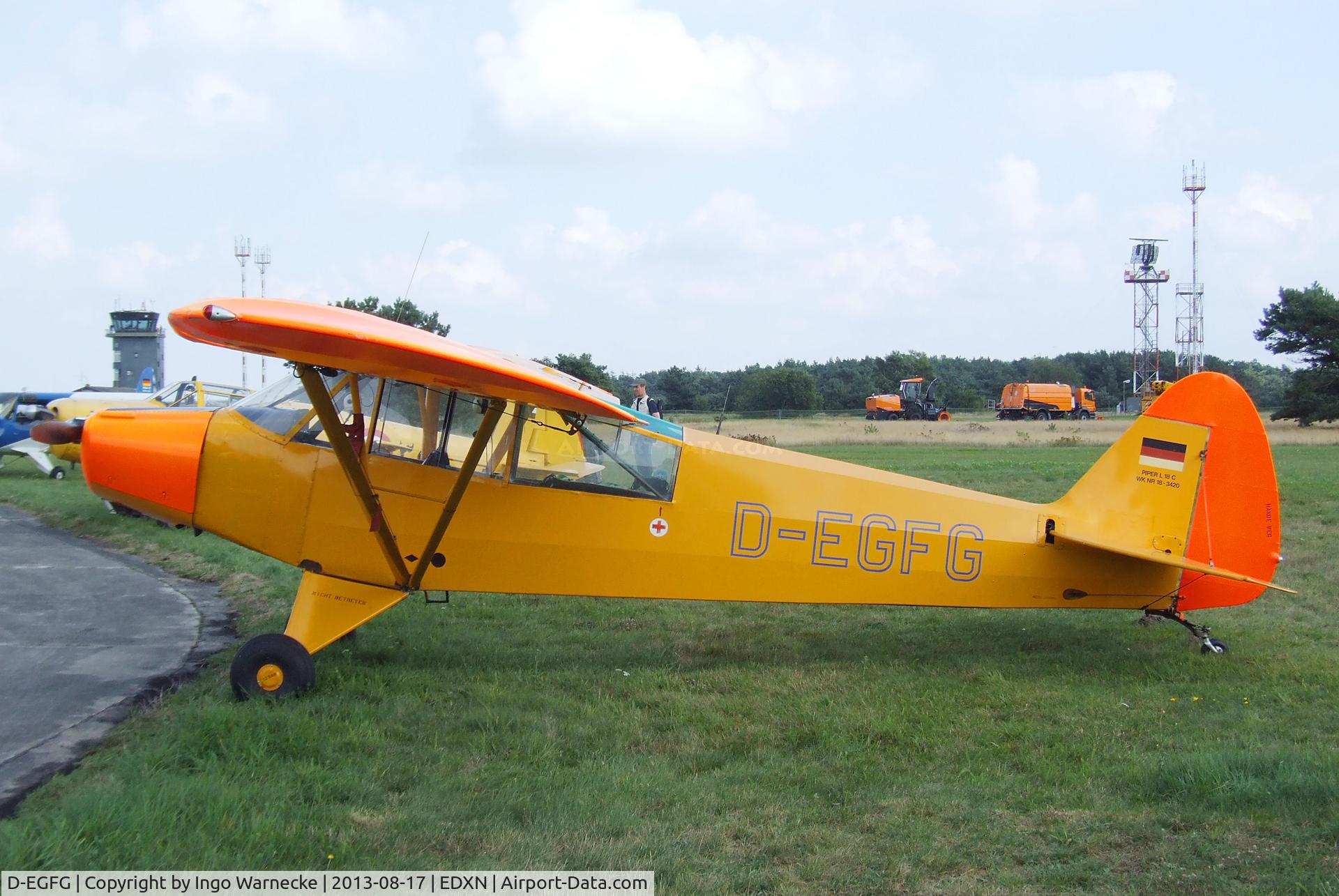 D-EGFG, 1954 Piper L-18C Super Cub C/N 18-3420, Piper L-18C Super Cub at the Spottersday of the Nordholz Airday 2013 celebrationg 100 Years of German Naval Aviation at Nordholz Naval Aviation Base