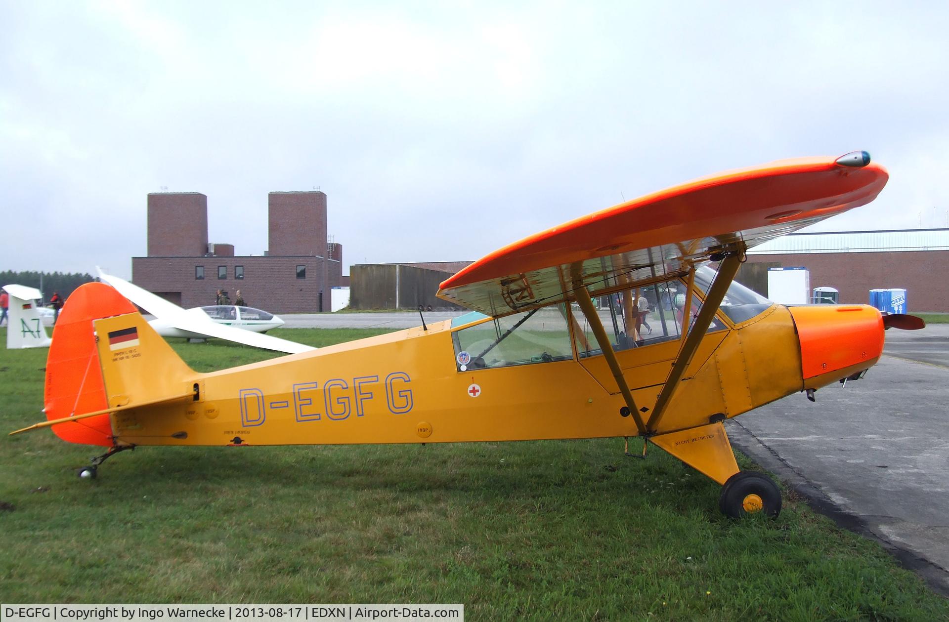D-EGFG, 1954 Piper L-18C Super Cub C/N 18-3420, Piper L-18C Super Cub at the Spottersday of the Nordholz Airday 2013 celebrationg 100 Years of German Naval Aviation at Nordholz Naval Aviation Base