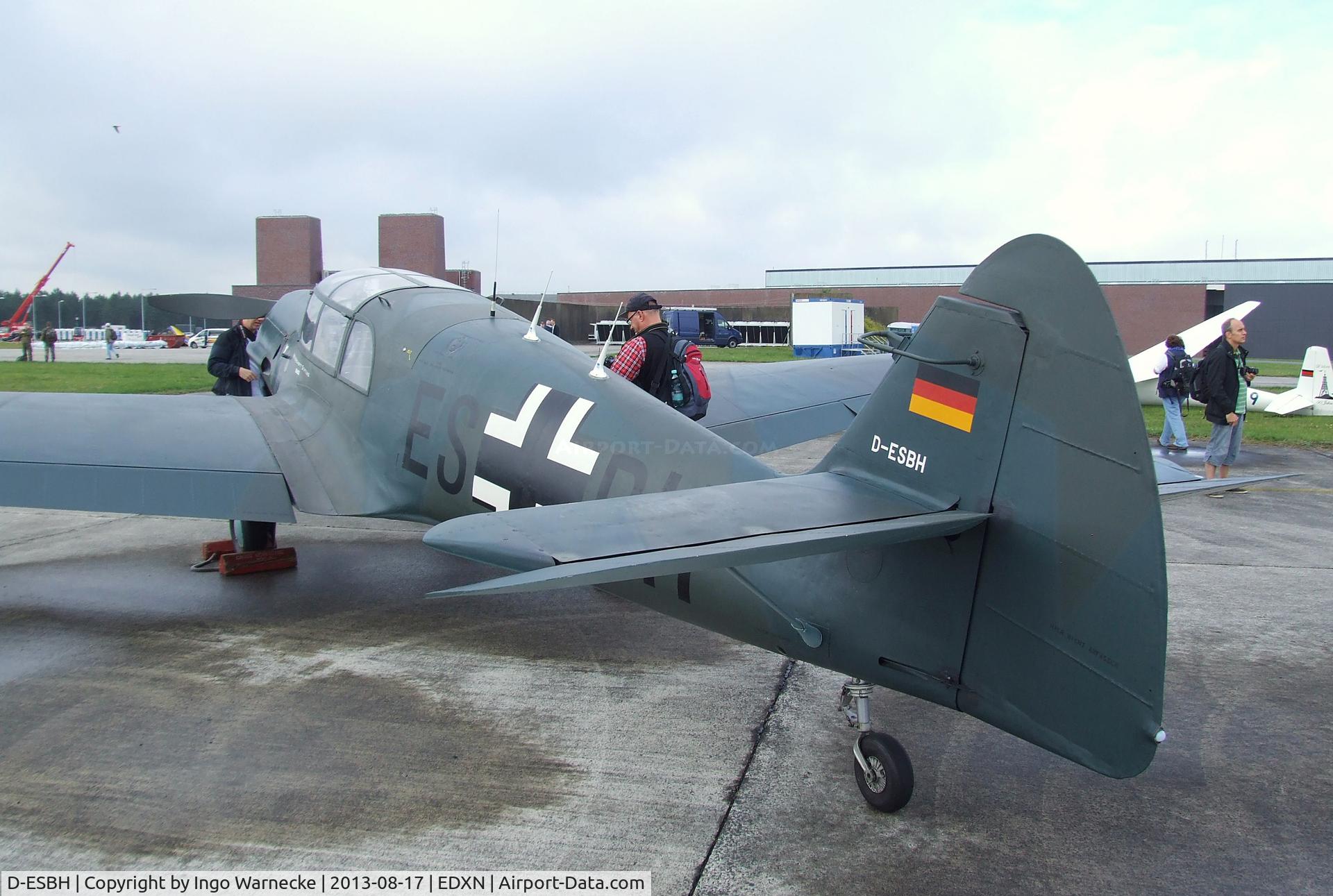 D-ESBH, Messerschmitt Bf-108B-2 Taifun C/N 3701-14, Messerschmitt Bf 108B-2 Taifun at the Spottersday of the Nordholz Airday 2013 celebrationg 100 Years of German Naval Aviation at Nordholz Naval Aviation Base