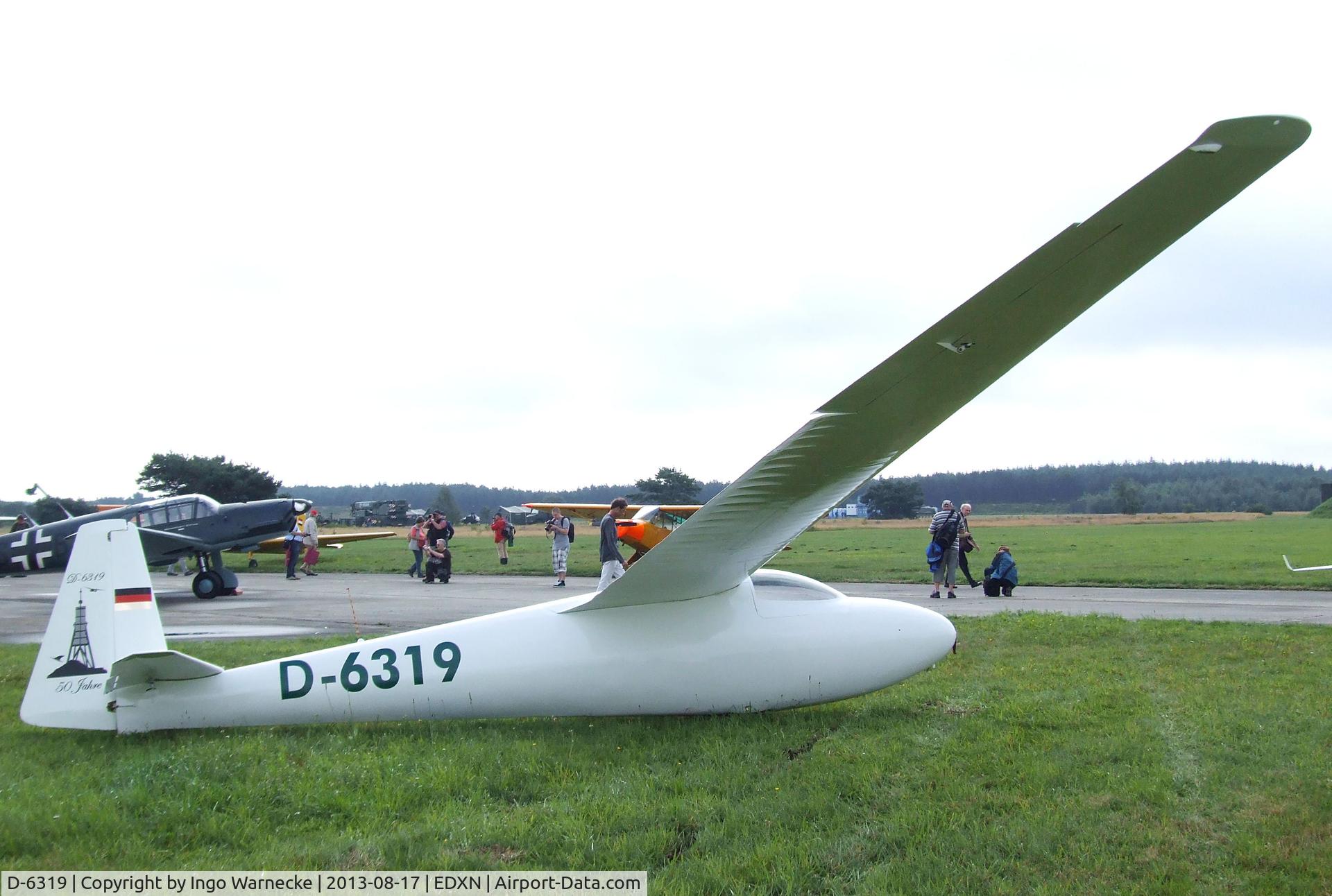D-6319, 1964 Schleicher Ka-6CR Rhonsegler C/N Not found D-6219, Schleicher Ka 6 CR Rhönsegler at the Spottersday of the Nordholz Airday 2013 celebrationg 100 Years of German Naval Aviation at Nordholz Naval Aviation Base