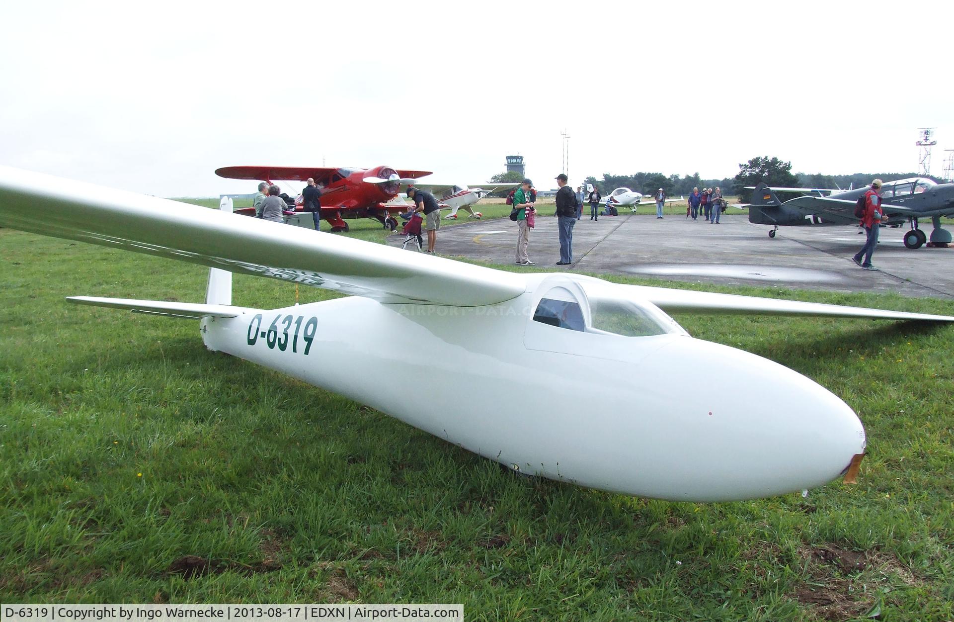 D-6319, 1964 Schleicher Ka-6CR Rhonsegler C/N Not found D-6219, Schleicher Ka 6 CR Rhönsegler at the Spottersday of the Nordholz Airday 2013 celebrationg 100 Years of German Naval Aviation at Nordholz Naval Aviation Base