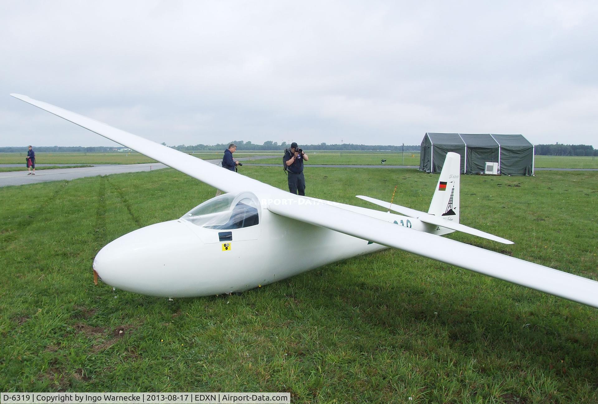 D-6319, 1964 Schleicher Ka-6CR Rhonsegler C/N Not found D-6219, Schleicher Ka 6 CR Rhönsegler at the Spottersday of the Nordholz Airday 2013 celebrationg 100 Years of German Naval Aviation at Nordholz Naval Aviation Base
