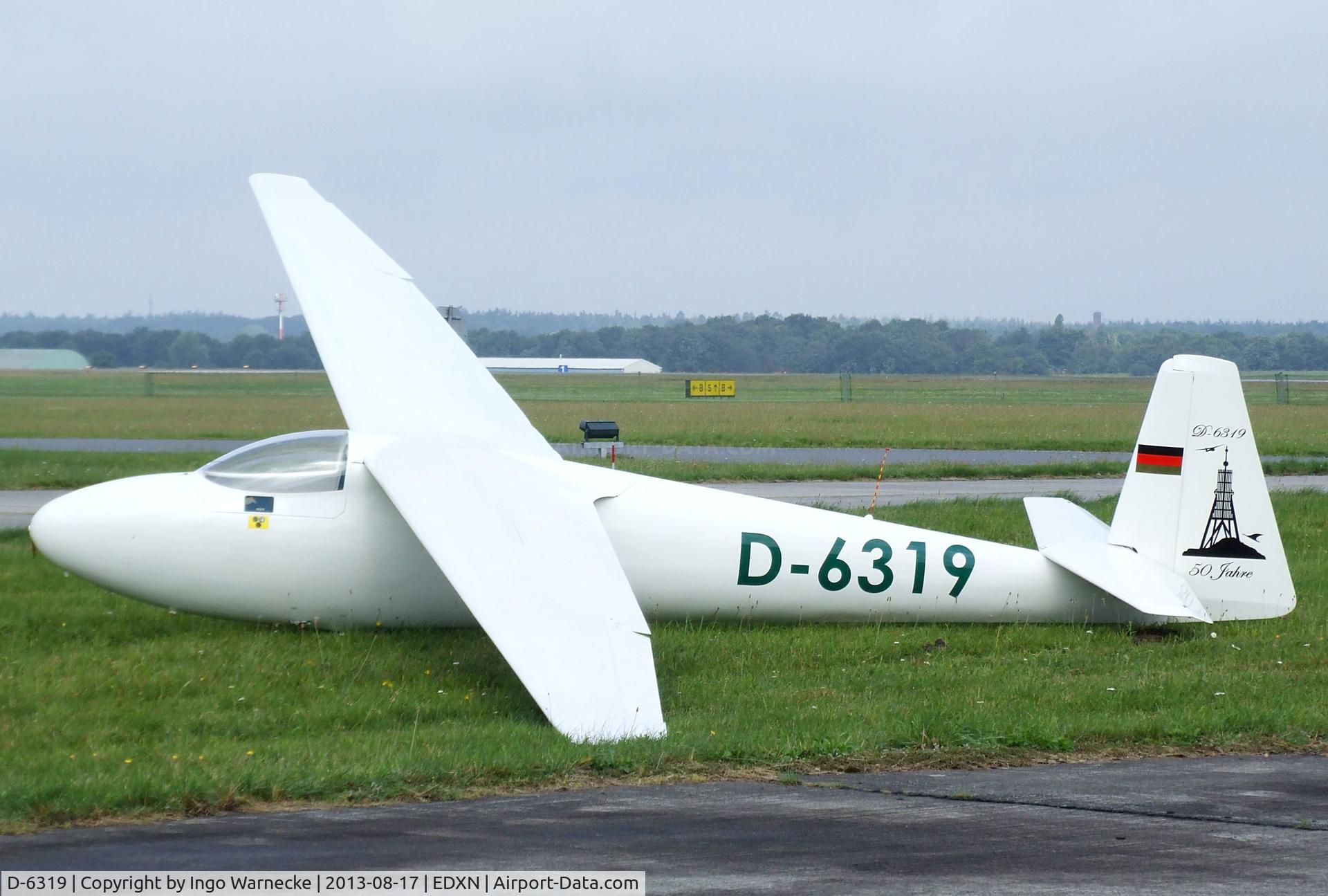 D-6319, 1964 Schleicher Ka-6CR Rhonsegler C/N Not found D-6219, Schleicher Ka 6 CR Rhönsegler at the Spottersday of the Nordholz Airday 2013 celebrationg 100 Years of German Naval Aviation at Nordholz Naval Aviation Base