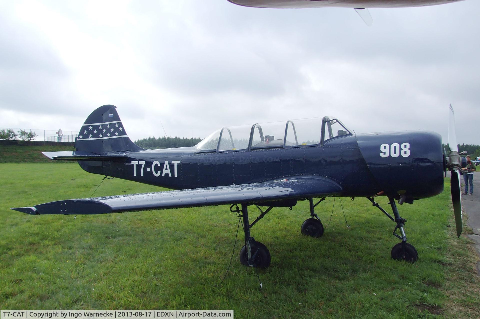 T7-CAT, Yakovlev Yak-52 C/N 832906, Yakovlev Yak-52 at the Spottersday of the Nordholz Airday 2013 celebrationg 100 Years of German Naval Aviation at Nordholz Naval Aviation Base