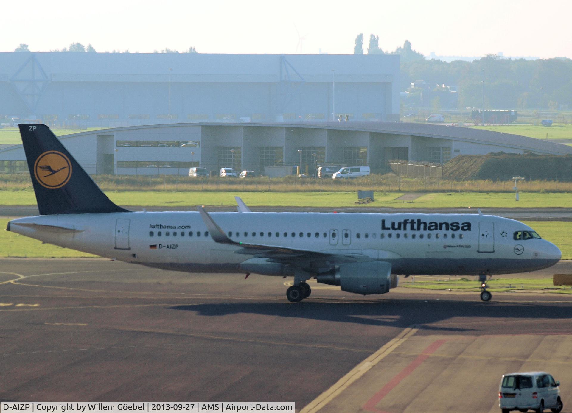 D-AIZP, 2013 Airbus A320-214 C/N 5487, Taxi to the gate of Schiphol Airport