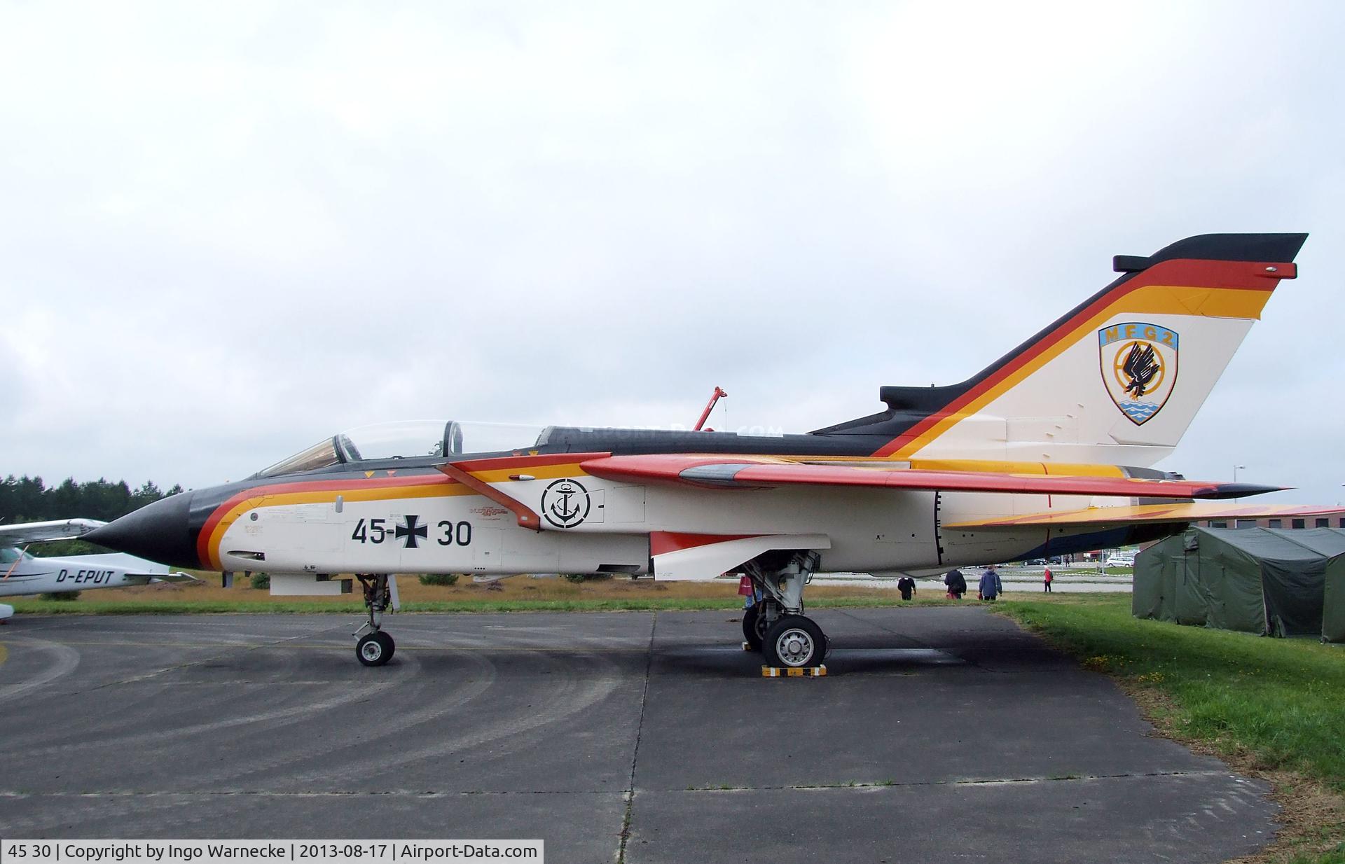 45 30, Panavia Tornado IDS C/N 577/GS178/4230, Panavia Tornado IDS at the Spottersday of the Nordholz Airday 2013 celebrationg 100 Years of German Naval Aviation at Nordholz Naval Aviation Base