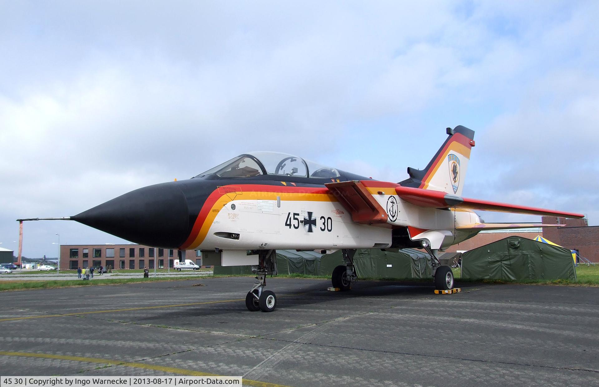 45 30, Panavia Tornado IDS C/N 577/GS178/4230, Panavia Tornado IDS at the Spottersday of the Nordholz Airday 2013 celebrationg 100 Years of German Naval Aviation at Nordholz Naval Aviation Base