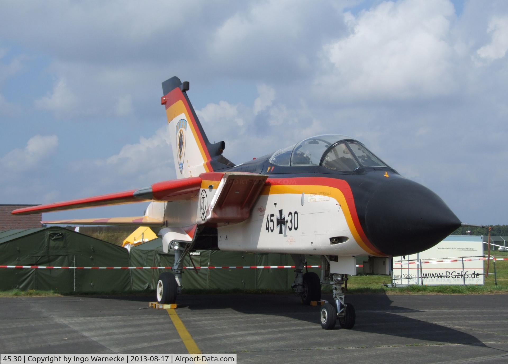 45 30, Panavia Tornado IDS C/N 577/GS178/4230, Panavia Tornado IDS at the Spottersday of the Nordholz Airday 2013 celebrationg 100 Years of German Naval Aviation at Nordholz Naval Aviation Base