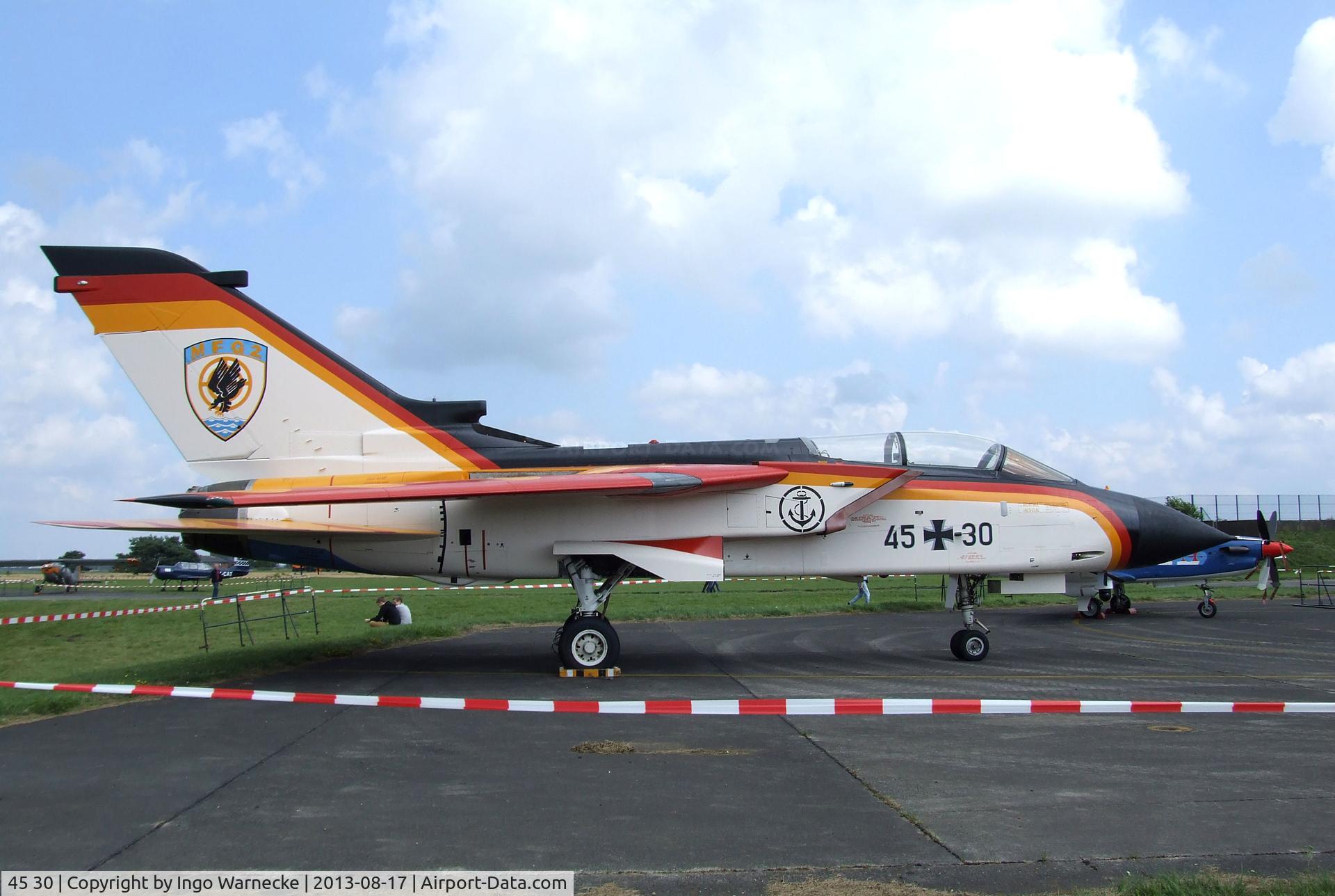 45 30, Panavia Tornado IDS C/N 577/GS178/4230, Panavia Tornado IDS at the Spottersday of the Nordholz Airday 2013 celebrationg 100 Years of German Naval Aviation at Nordholz Naval Aviation Base