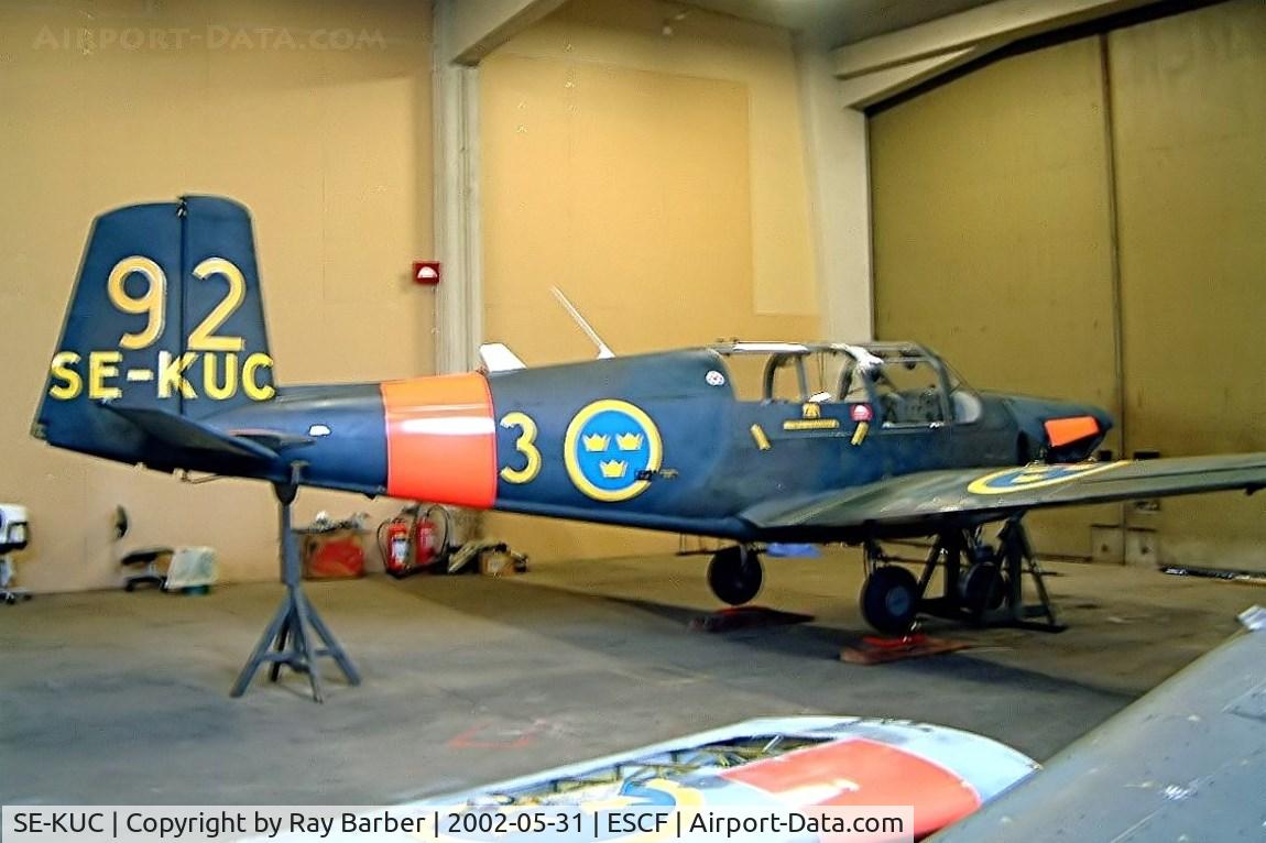 SE-KUC, Saab Sk.50 Safir C/N 91-408, Saab S.91C Safir [91-408] Linkoping-Malmen~SE 31/05/2002
