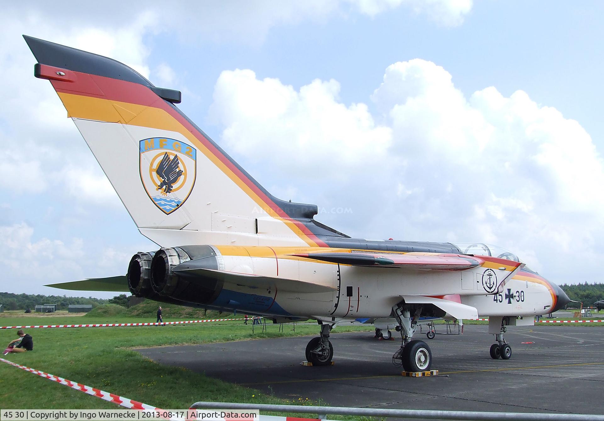 45 30, Panavia Tornado IDS C/N 577/GS178/4230, Panavia Tornado IDS at the Spottersday of the Nordholz Airday 2013 celebrationg 100 Years of German Naval Aviation at Nordholz Naval Aviation Base