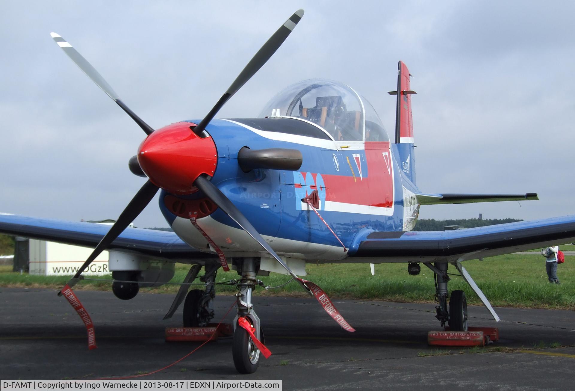 D-FAMT, Pilatus PC-9B C/N 164, Pilatus PC-9B of E.I.S. Aircraft (target services for German armed forces) at the Spottersday of the Nordholz Airday 2013 celebrationg 100 Years of German Naval Aviation at Nordholz Naval Aviation Base