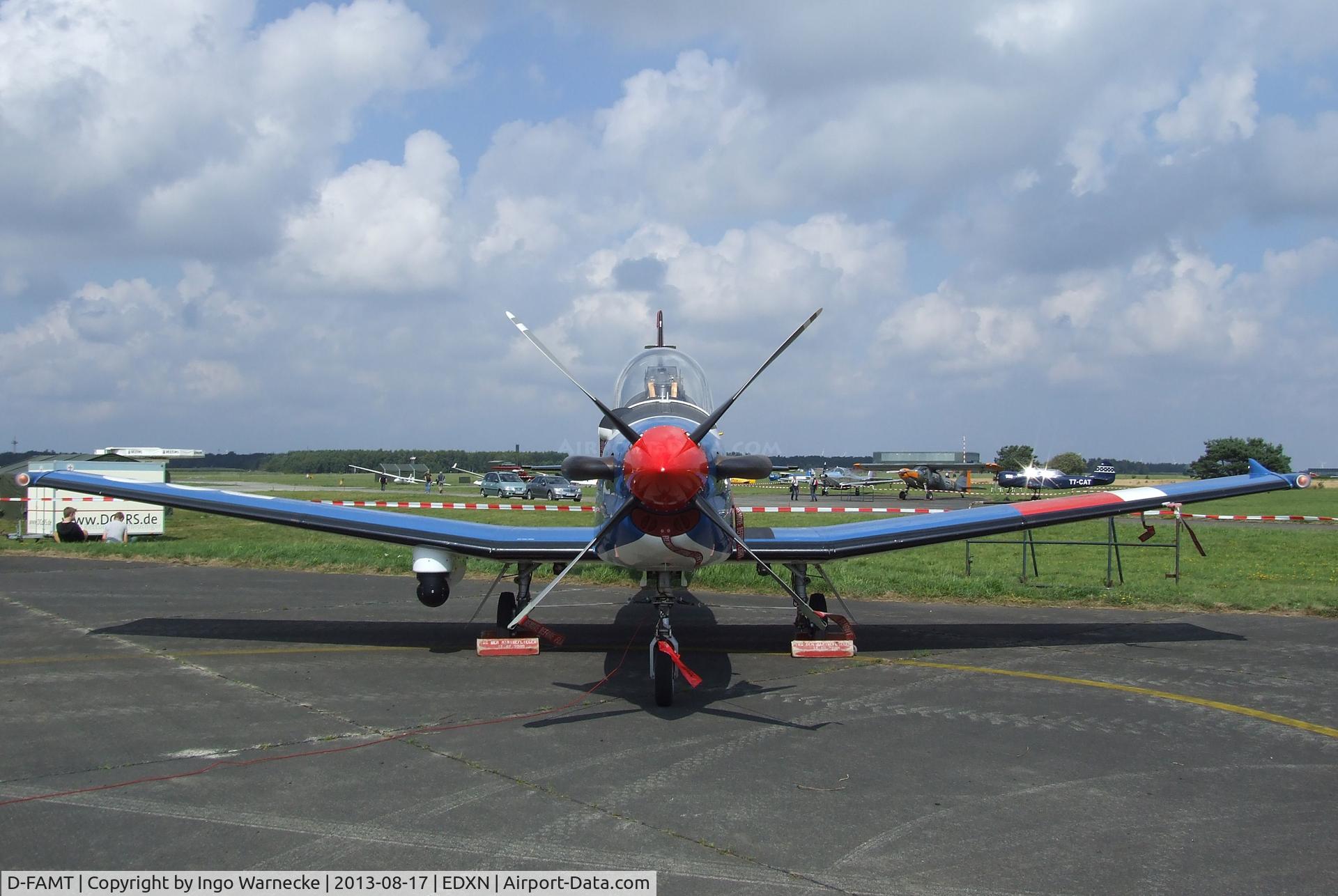D-FAMT, Pilatus PC-9B C/N 164, Pilatus PC-9B of E.I.S. Aircraft (target services for German armed forces) at the Spottersday of the Nordholz Airday 2013 celebrationg 100 Years of German Naval Aviation at Nordholz Naval Aviation Base