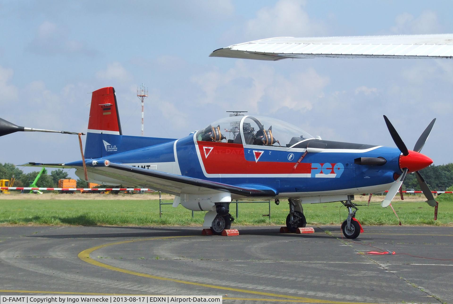 D-FAMT, Pilatus PC-9B C/N 164, Pilatus PC-9B of E.I.S. Aircraft (target services for German armed forces) at the Spottersday of the Nordholz Airday 2013 celebrationg 100 Years of German Naval Aviation at Nordholz Naval Aviation Base