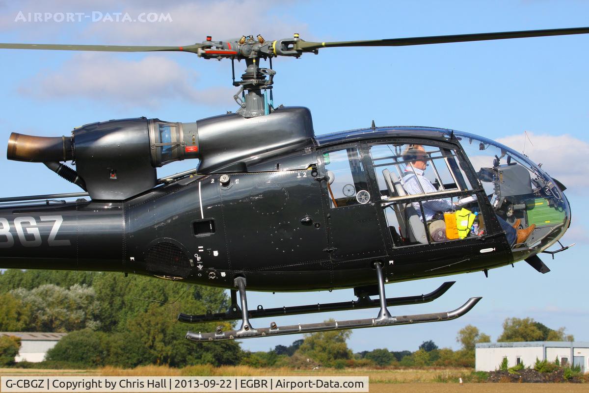 G-CBGZ, 1982 Westland SA-341C Gazelle HT2 C/N 1915, at Breighton's Heli Fly-in, 2013