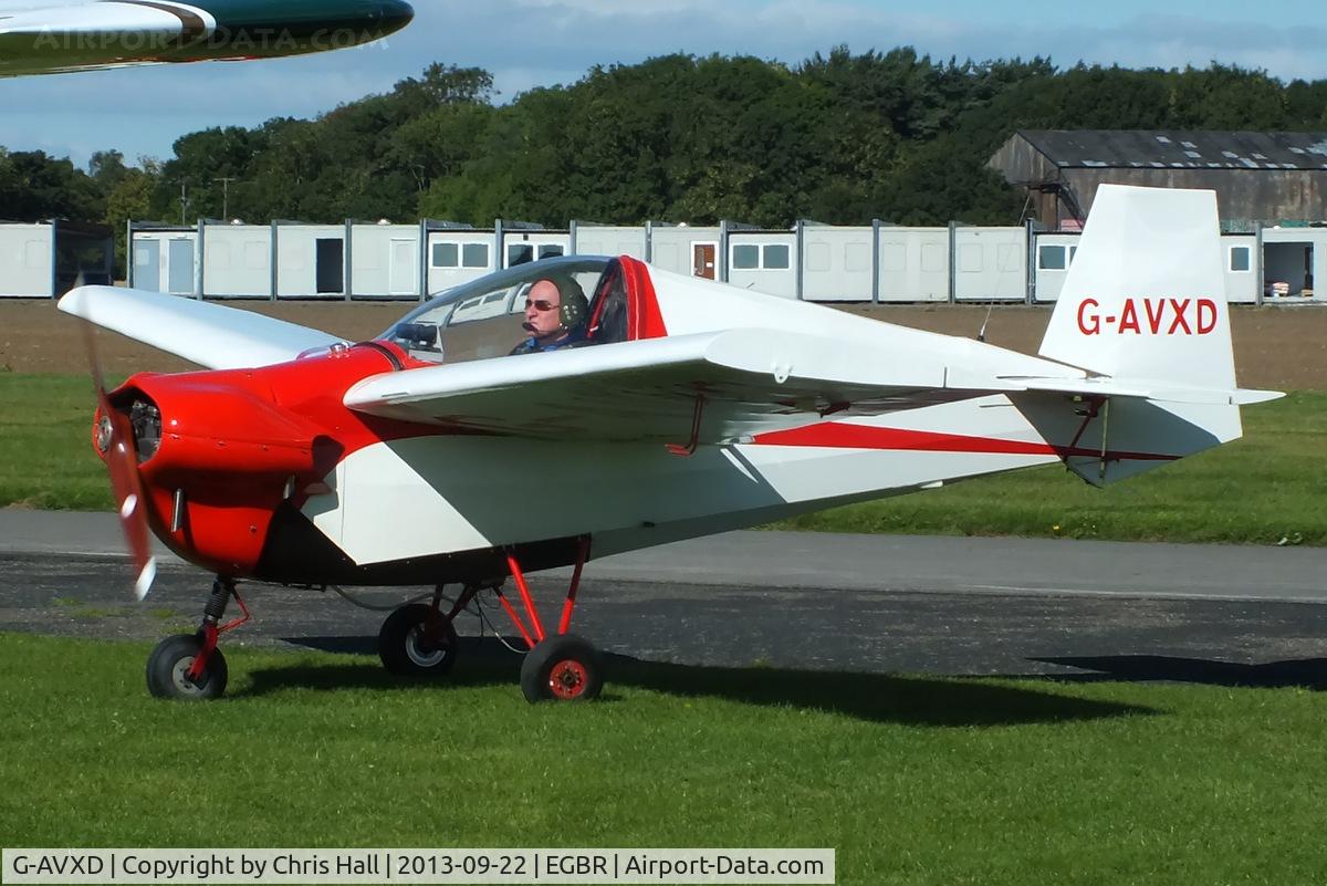 G-AVXD, 1967 Slingsby T.66 Nipper 3 C/N S109, at Breighton's Heli Fly-in, 2013