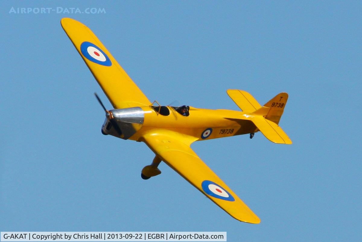 G-AKAT, 1940 Miles M14A Hawk Trainer 3 C/N 2005, at Breighton's Heli Fly-in, 2013