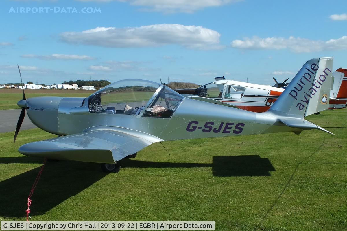 G-SJES, 2007 Cosmik EV-97 TeamEurostar UK C/N 2918, at Breighton's Heli Fly-in, 2013