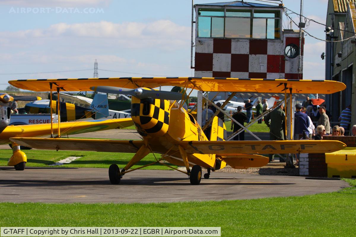 G-TAFF, 1957 CASA 1-131E Jungmann C/N 1129, at Breighton's Heli Fly-in, 2013