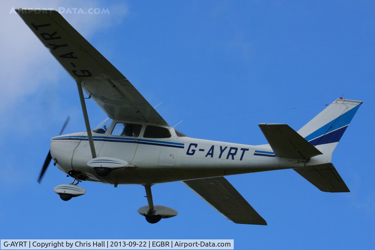 G-AYRT, 1971 Reims F172K Skyhawk C/N 0777, at Breighton's Heli Fly-in, 2013