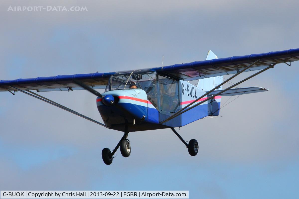 G-BUOK, 1993 Rans S-6-116 Coyote II C/N PFA 204A-12317, at Breighton's Heli Fly-in, 2013