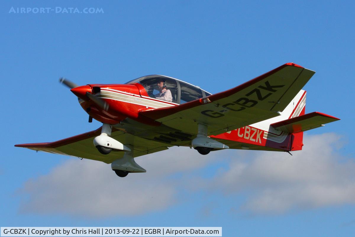 G-CBZK, 2002 Robin DR-400-180 Regent Regent C/N 2543, at Breighton's Heli Fly-in, 2013