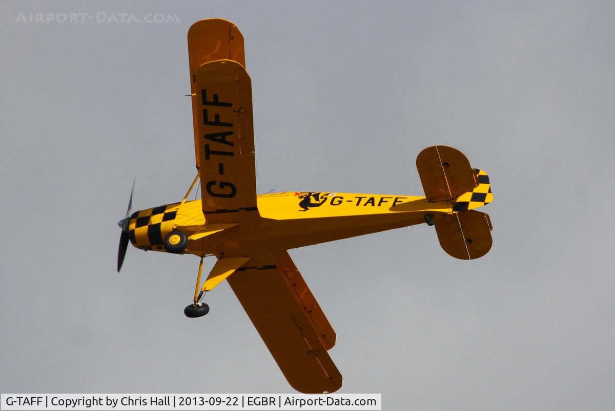 G-TAFF, 1957 CASA 1-131E Jungmann C/N 1129, at Breighton's Heli Fly-in, 2013