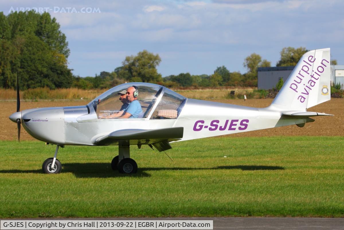 G-SJES, 2007 Cosmik EV-97 TeamEurostar UK C/N 2918, at Breighton's Heli Fly-in, 2013