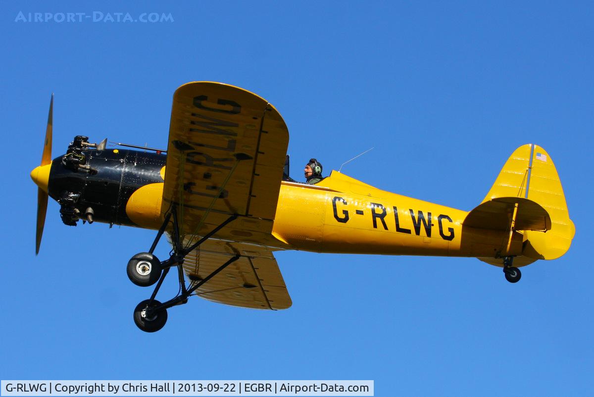 G-RLWG, 1942 Ryan PT-22 Recruit (ST3KR) C/N 1716, at Breighton's Heli Fly-in, 2013