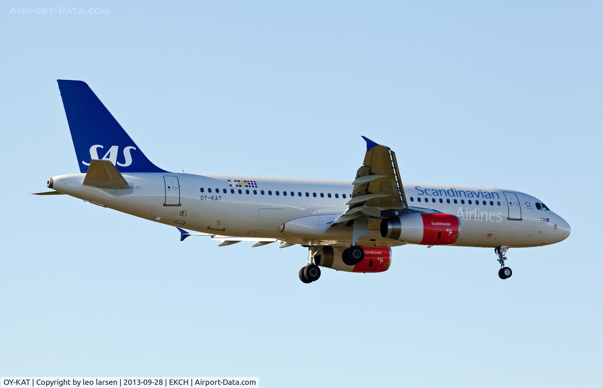 OY-KAT, 2007 Airbus A320-232 C/N 3192, App to R-04L Copenhagen Kastrup 28.9.13