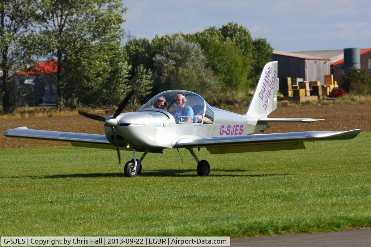 G-SJES, 2007 Cosmik EV-97 TeamEurostar UK C/N 2918, at Breighton's Heli Fly-in, 2013