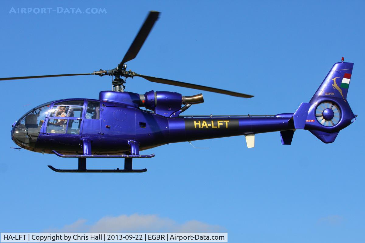 HA-LFT, 1978 Aerospatiale SA-341G Gazelle C/N 1413, at Breighton's Heli Fly-in, 2013