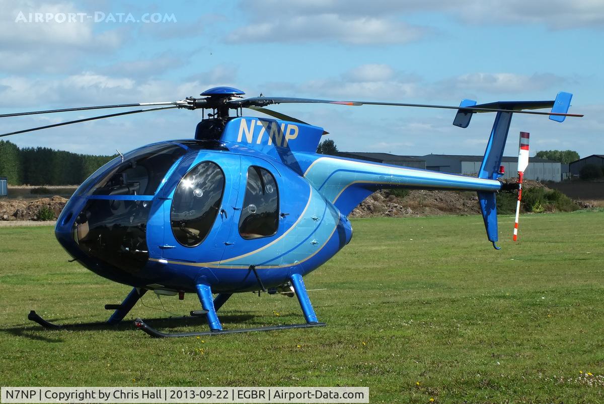 N7NP, McDonnell Douglas 369E C/N 0260E, at Breighton's Heli Fly-in, 2013