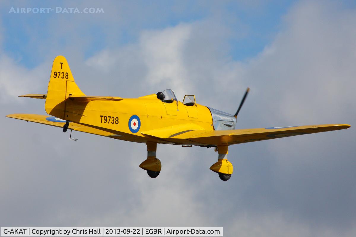 G-AKAT, 1940 Miles M14A Hawk Trainer 3 C/N 2005, at Breighton's Heli Fly-in, 2013