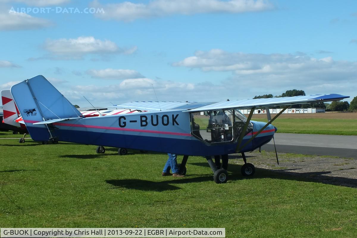 G-BUOK, 1993 Rans S-6-116 Coyote II C/N PFA 204A-12317, at Breighton's Heli Fly-in, 2013
